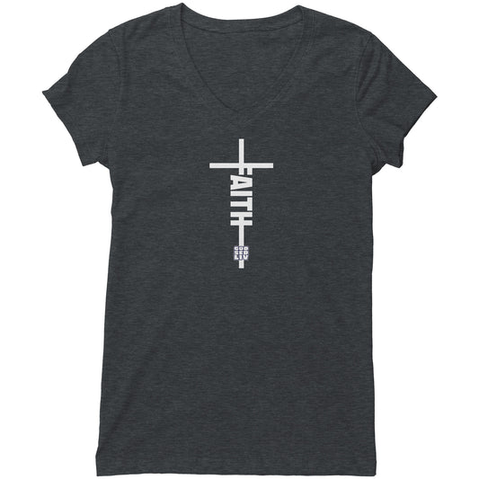 Faith Women's V-Neck Tee