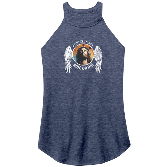 Jesus is My Ride or Die Women's Rocker Tank