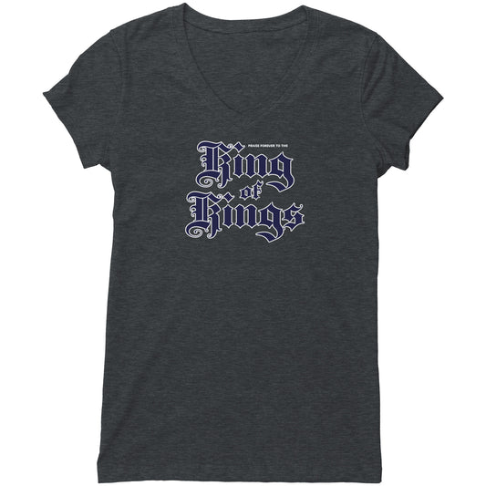 King Of Kings Women's V-Neck Tee