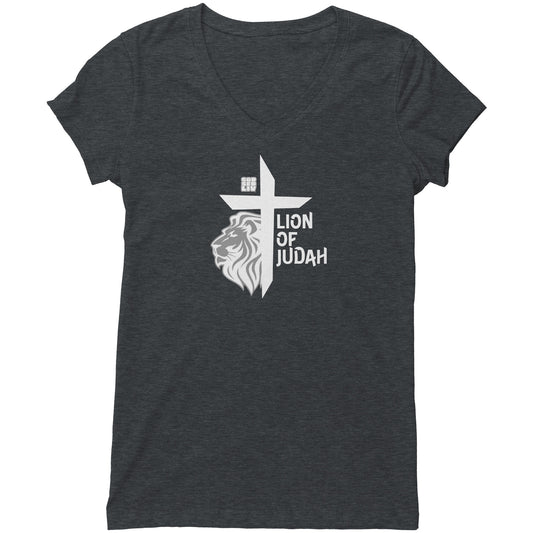 Lion of Judah Women's V-Neck Tee