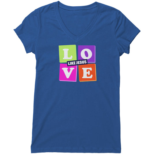 Love Like Jesus Women's V-Neck Tee