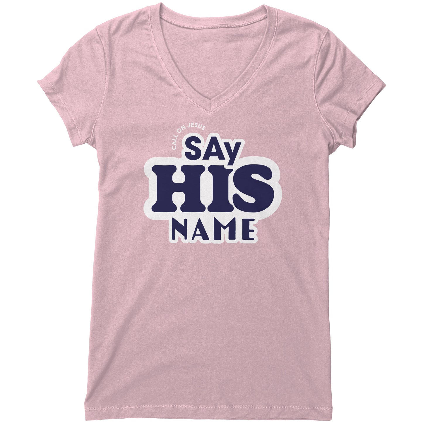 Say His Name Women's V-Neck Tee