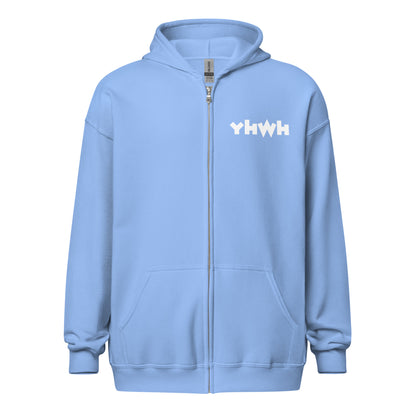 YHWH/God Sed Liv Unisex Full-Zip Hoodie