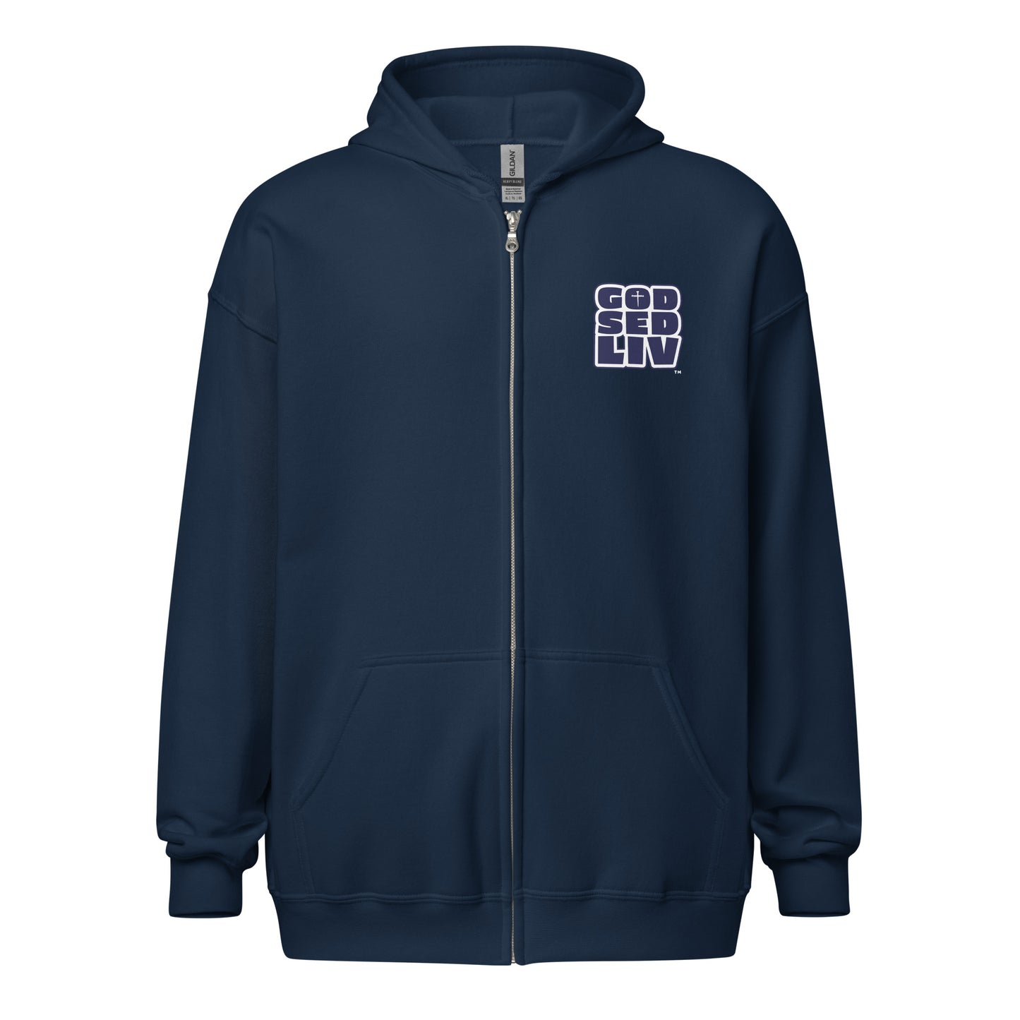 God Sed Liv/Chosen, Forgiven & Blessed Unisex Full-Zip Hoodie