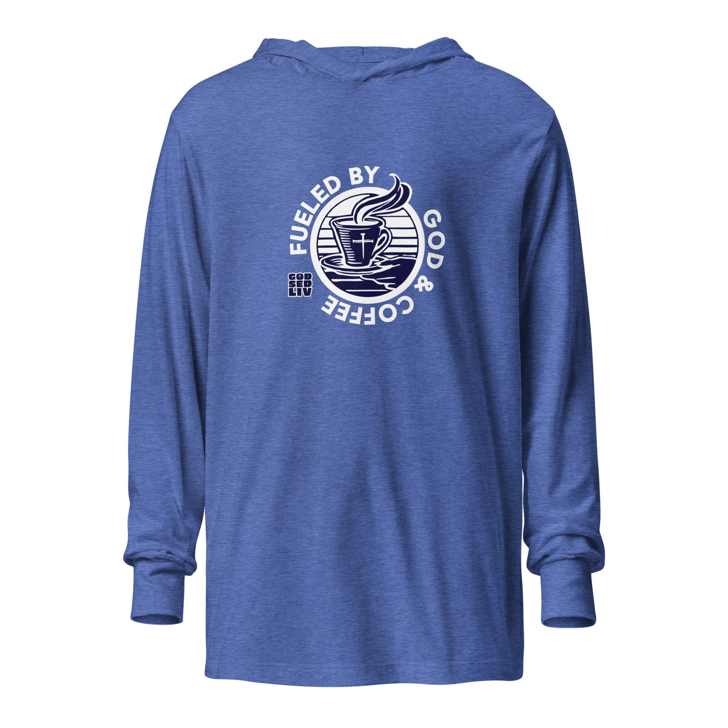 Fueled by God & Coffee Hooded Long-Sleeve Tee