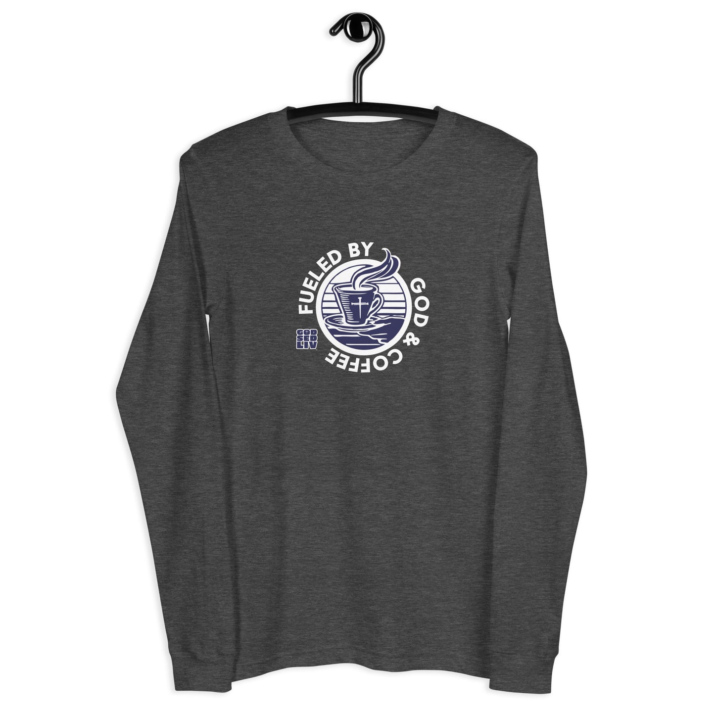 Fueled by God & Coffee Unisex Long-Sleeve Tee