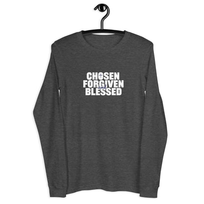 Chosen, Forgiven & Blessed Unisex Long-Sleeve Tee